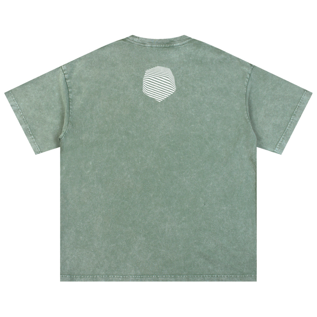 Get Use 2 It Snow Washed Oversized Identity T-shirt Green