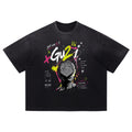 “Identity Crisis” Vintage Washed Distressed Boxy Graphic Tee