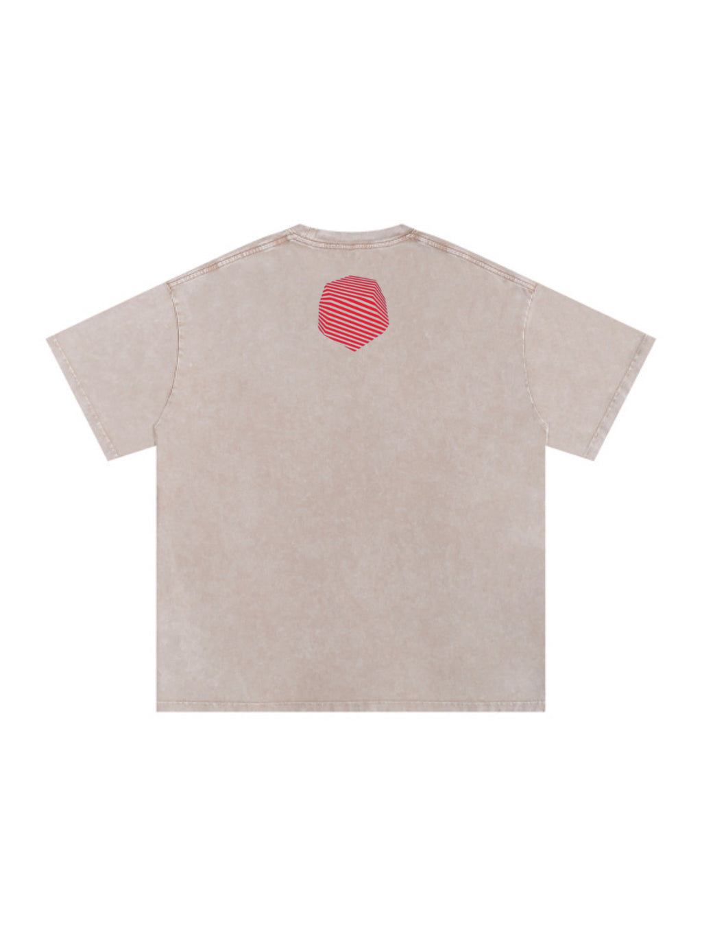 Get Use 2 It Snow Washed Oversize Identity T-shirt Beige