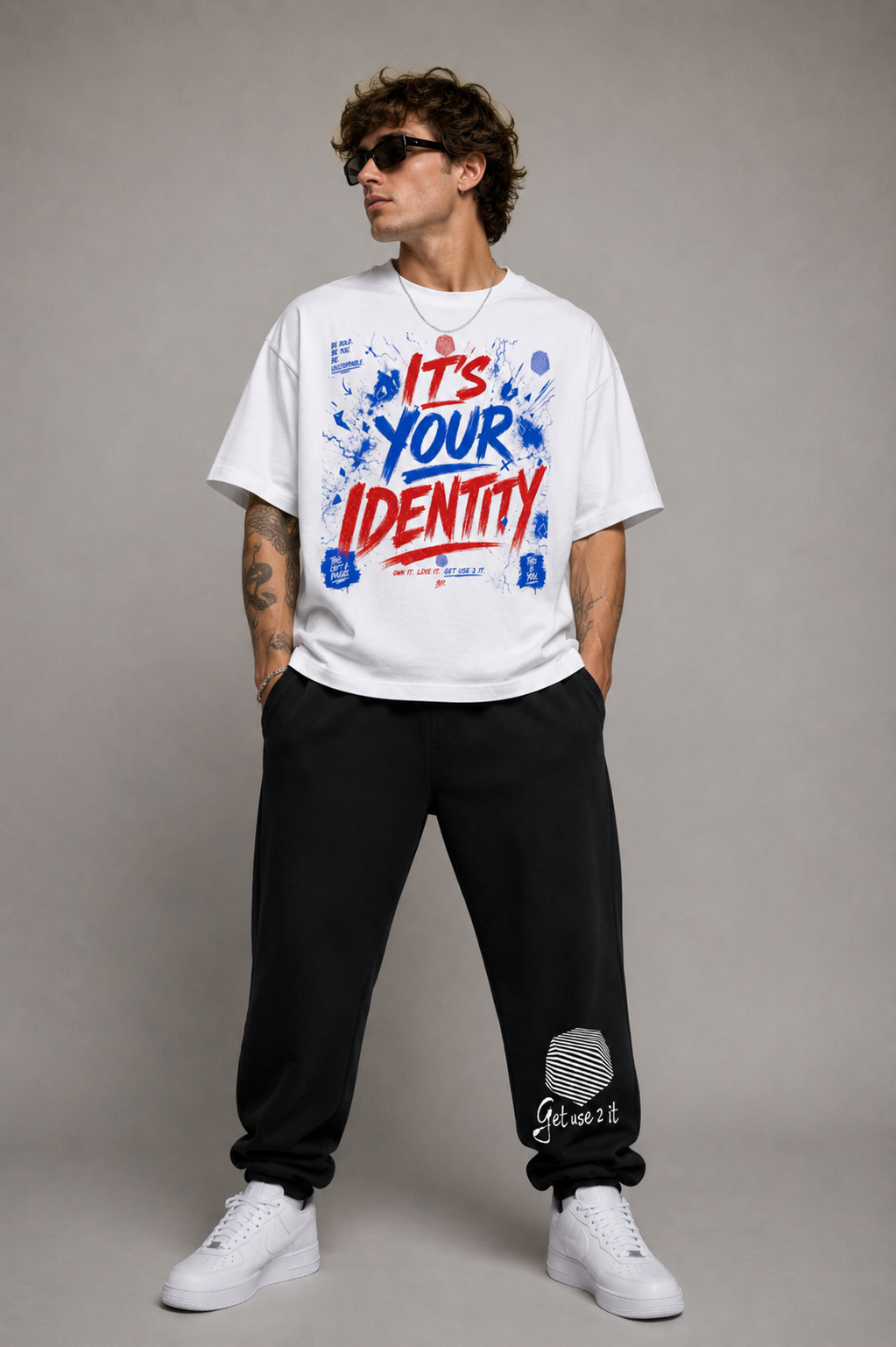 “Its Your Identity” Boxy Crop T Shirt