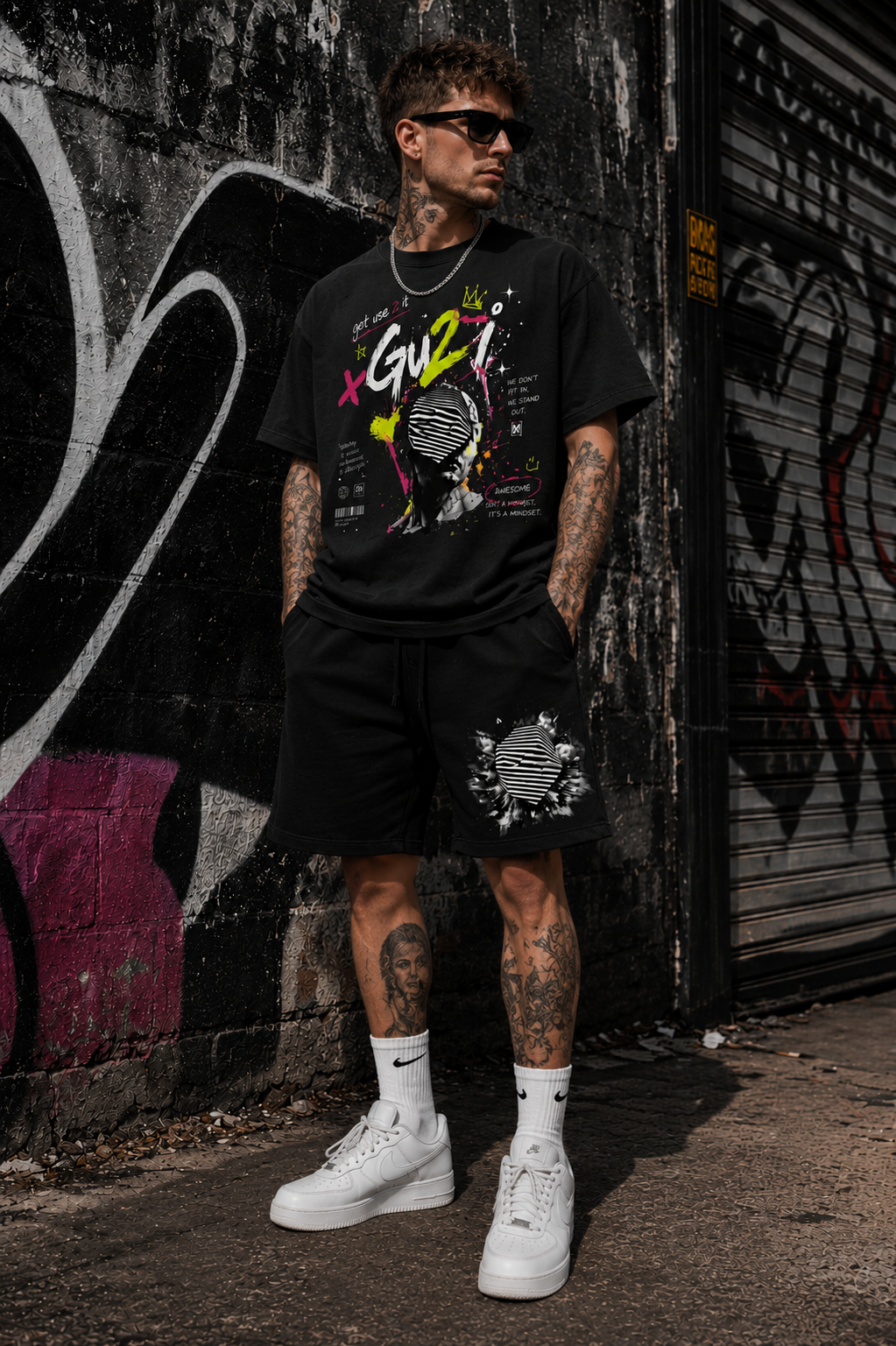 “Identity Crisis” Heavyweight Fleece Shorts