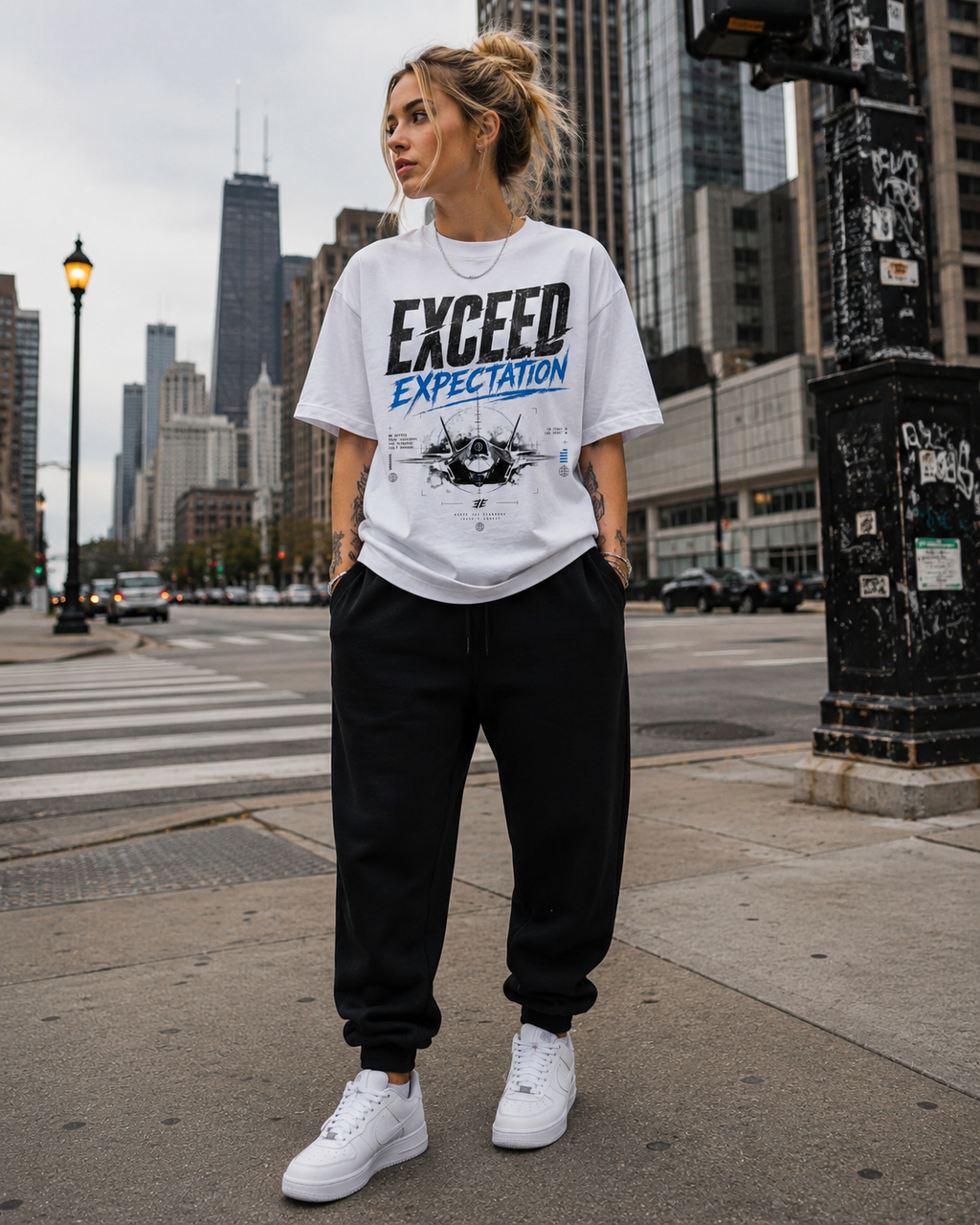 “Exceed Expectation” Boxy Crop Tee