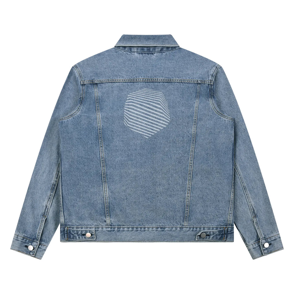 “Outer Armor” Blue Vintage Wash Denim Jacket