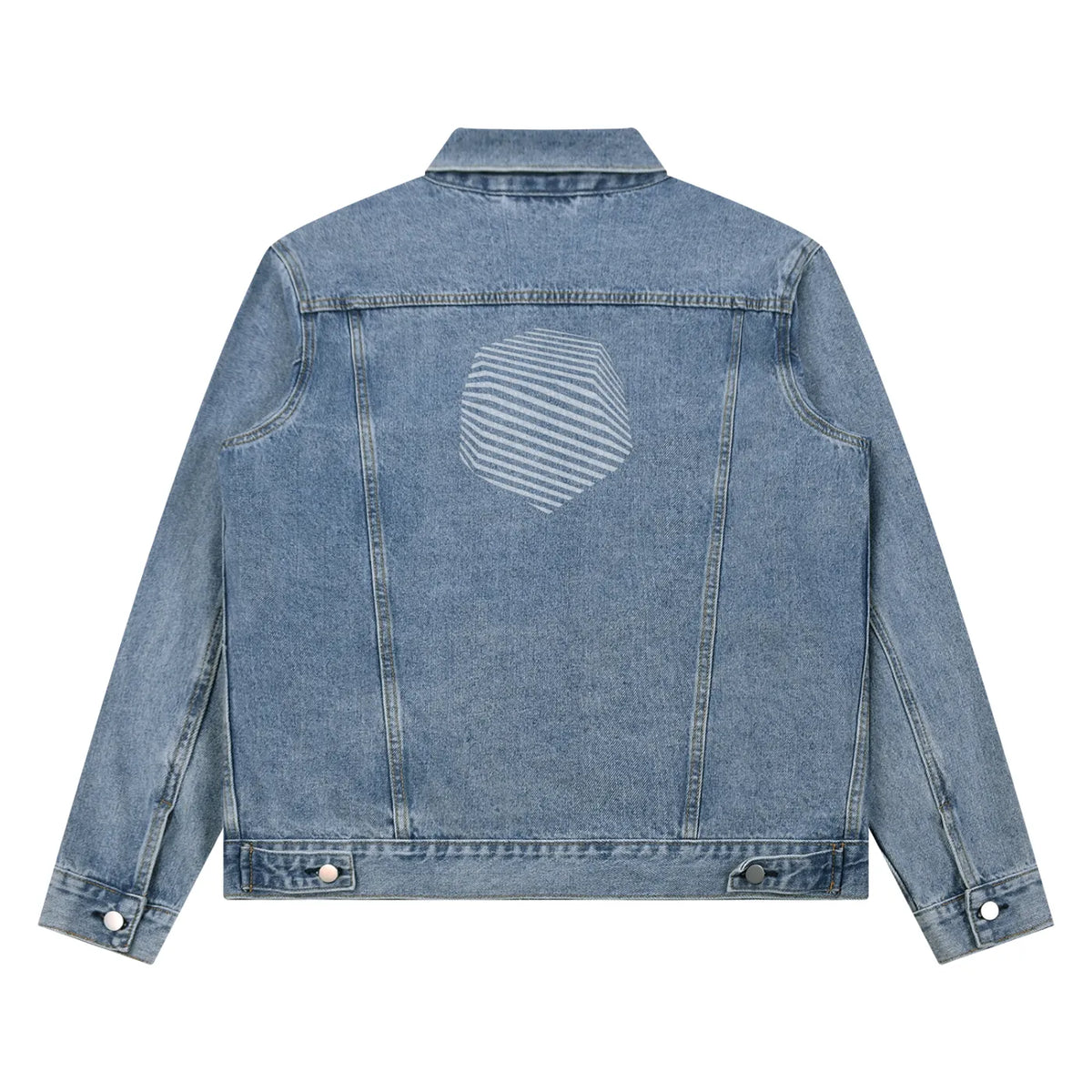 “Outer Armor” Blue Vintage Wash Denim Jacket