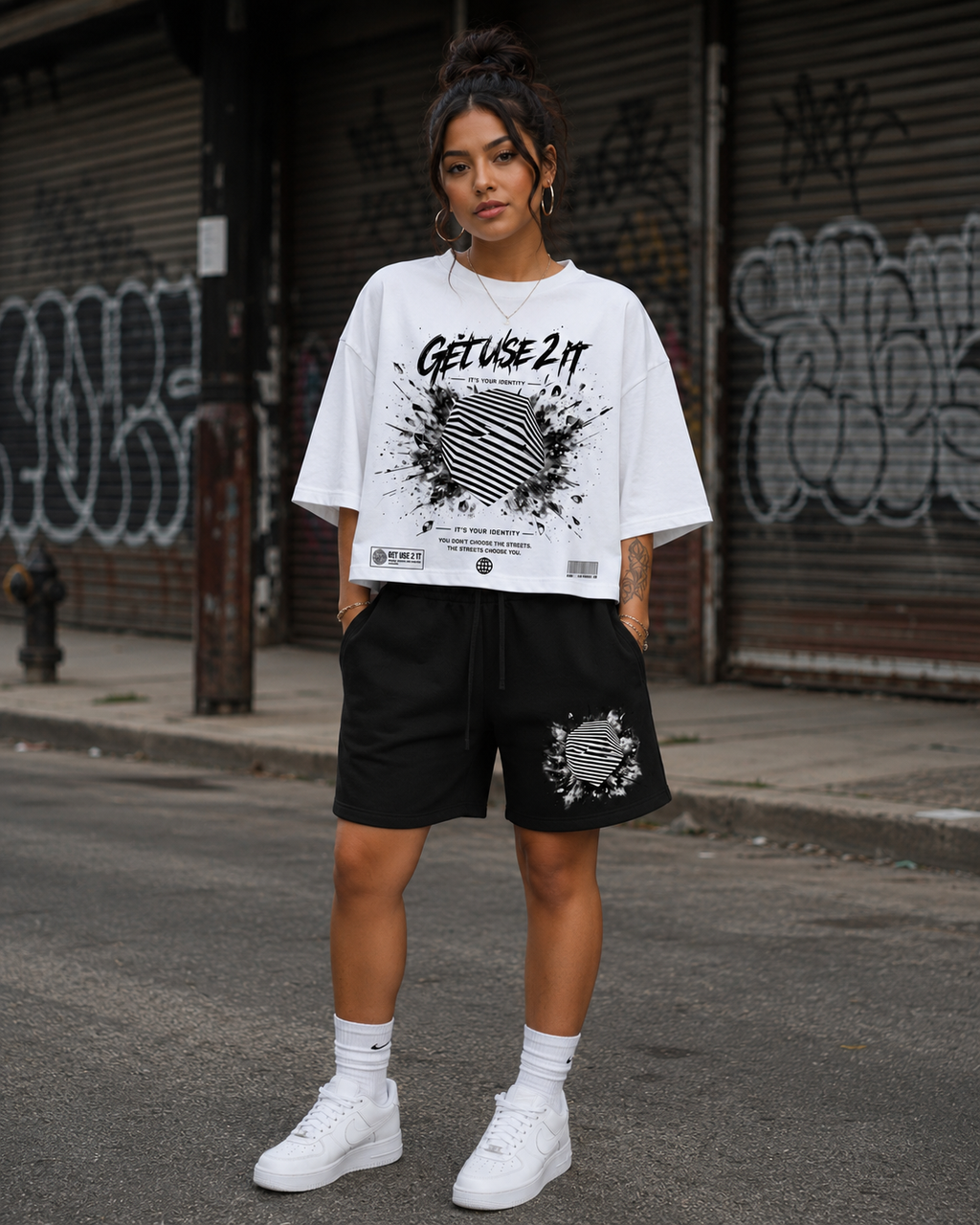 “Identity Crisis” Heavyweight Fleece Shorts