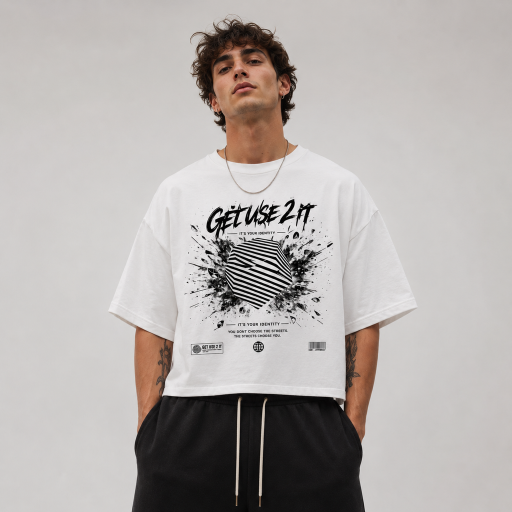 “Chosen Identity” Boxy Crop Graphic Tee