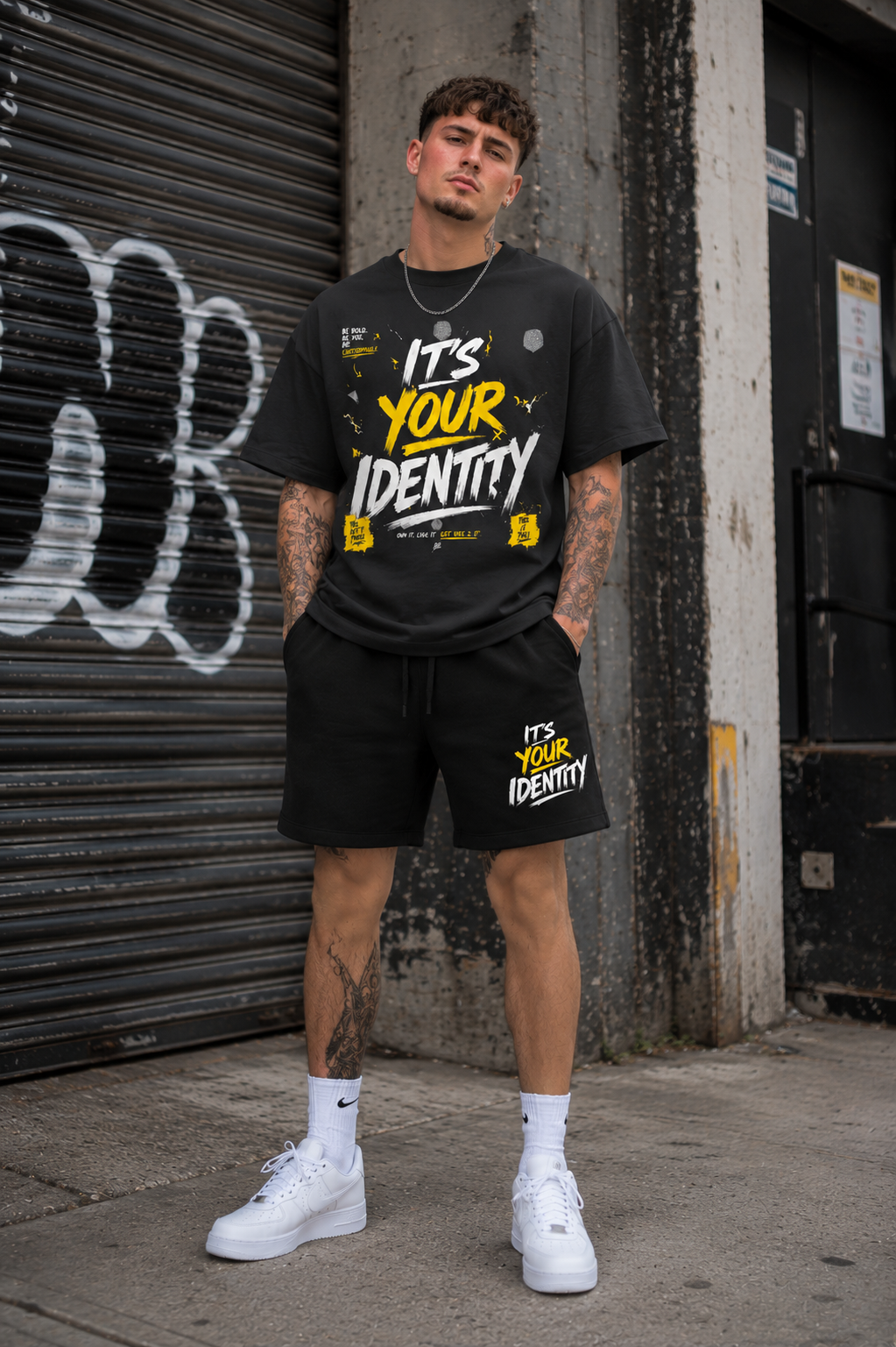 “Its Your Identity” Heavyweight Fleece Shorts