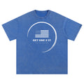 Get Use 2 It Snow Washed Oversized Identity T-shirt Blue