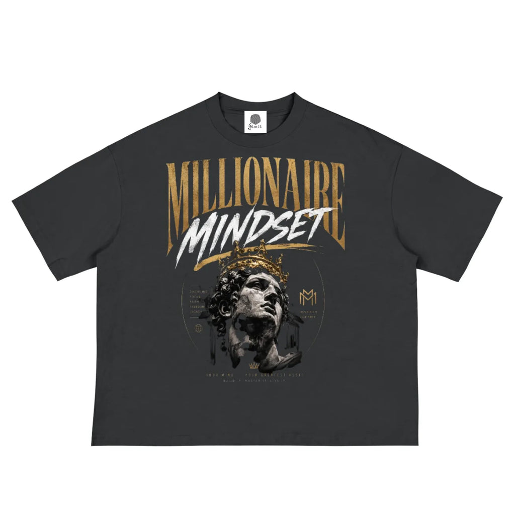 “Millionaire Mindset” Boxy Crop Tee