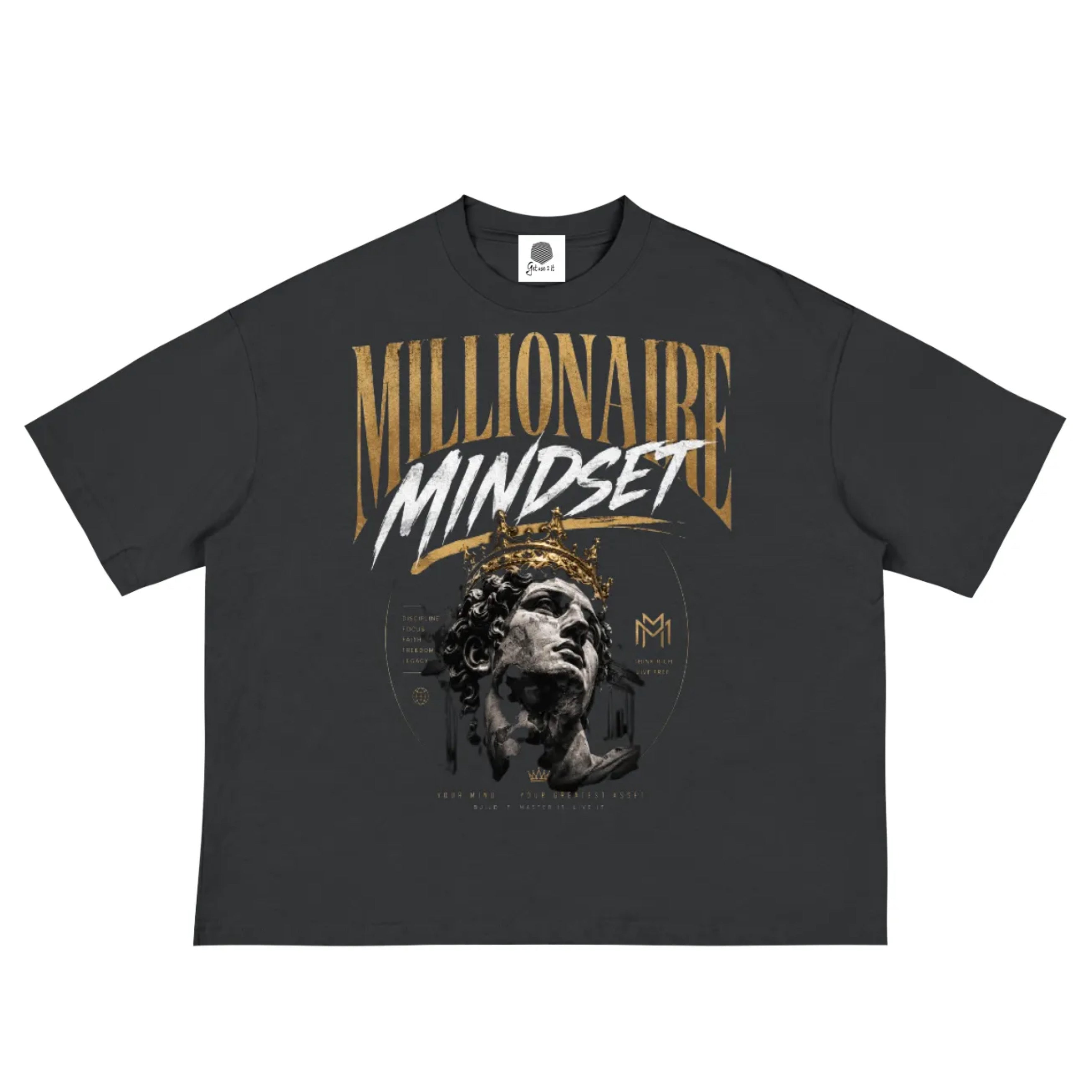 “Millionaire Mindset” Boxy Crop Tee