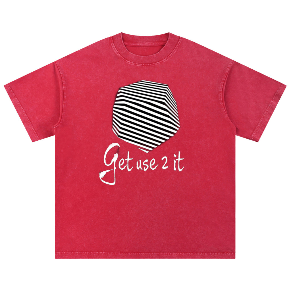 Get Use 2 It Snow Washed Oversized T-shirt Red