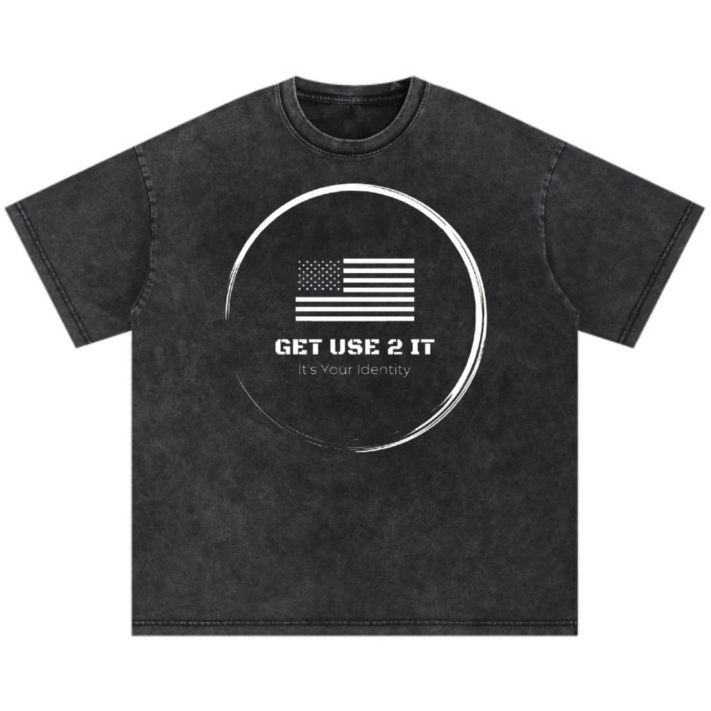 Get Use 2 It Snow Washed Oversized Identity T-shirt Black