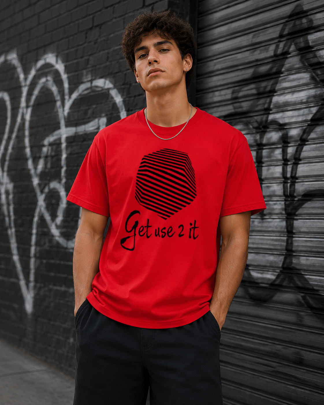 Get Use 2 It Logo T-shirt (Red/Black)