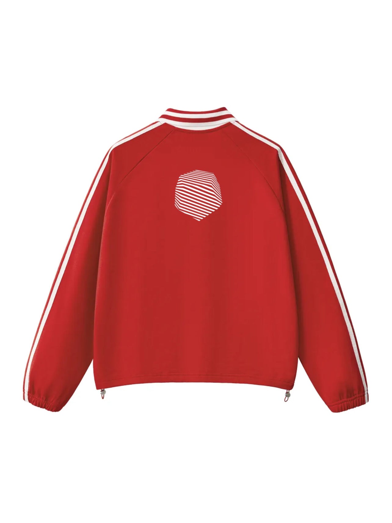 Get Use 2 It Striped Collar Sweatshirt Red