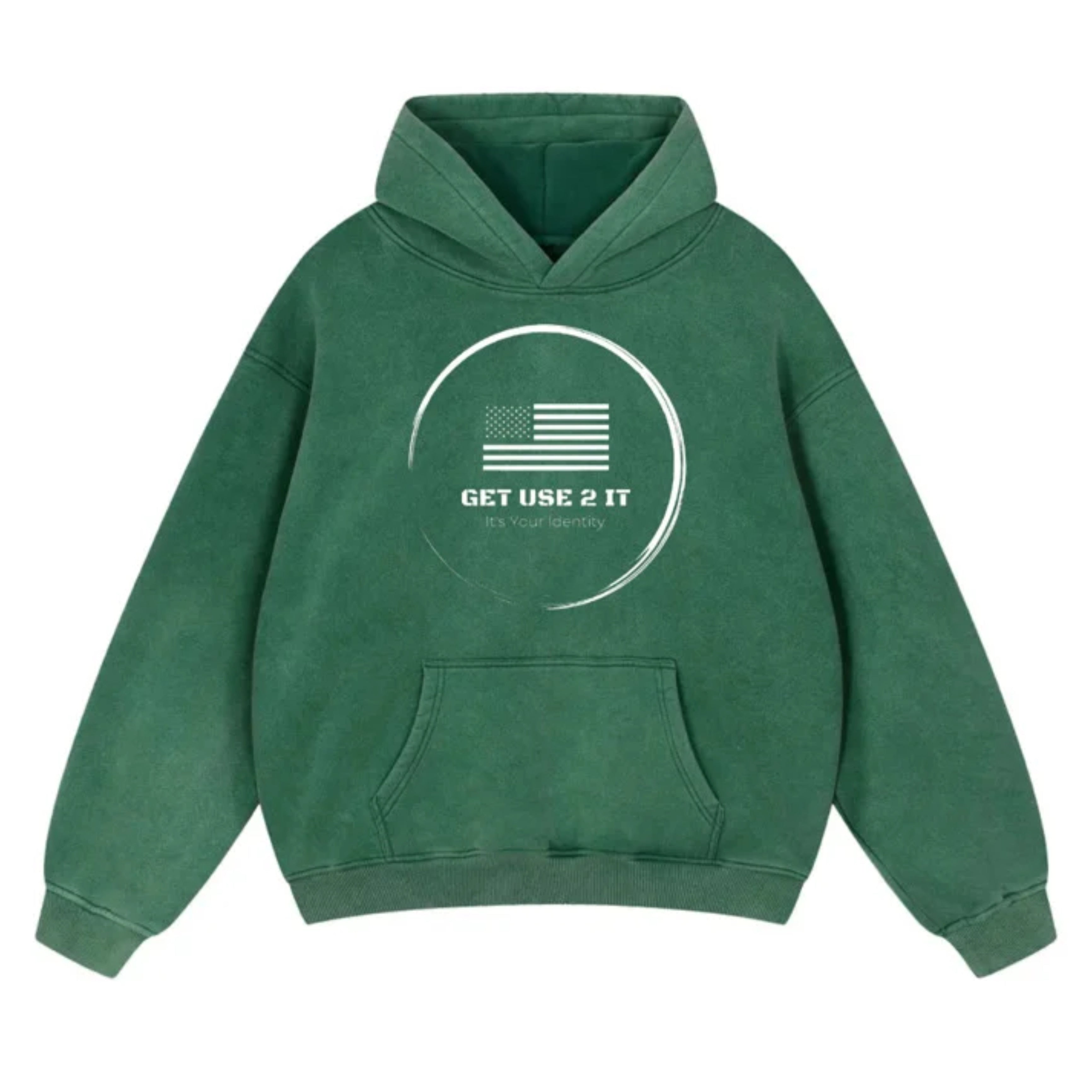 Get Use 2 It Oversize Vintage Identity Hoodie Green