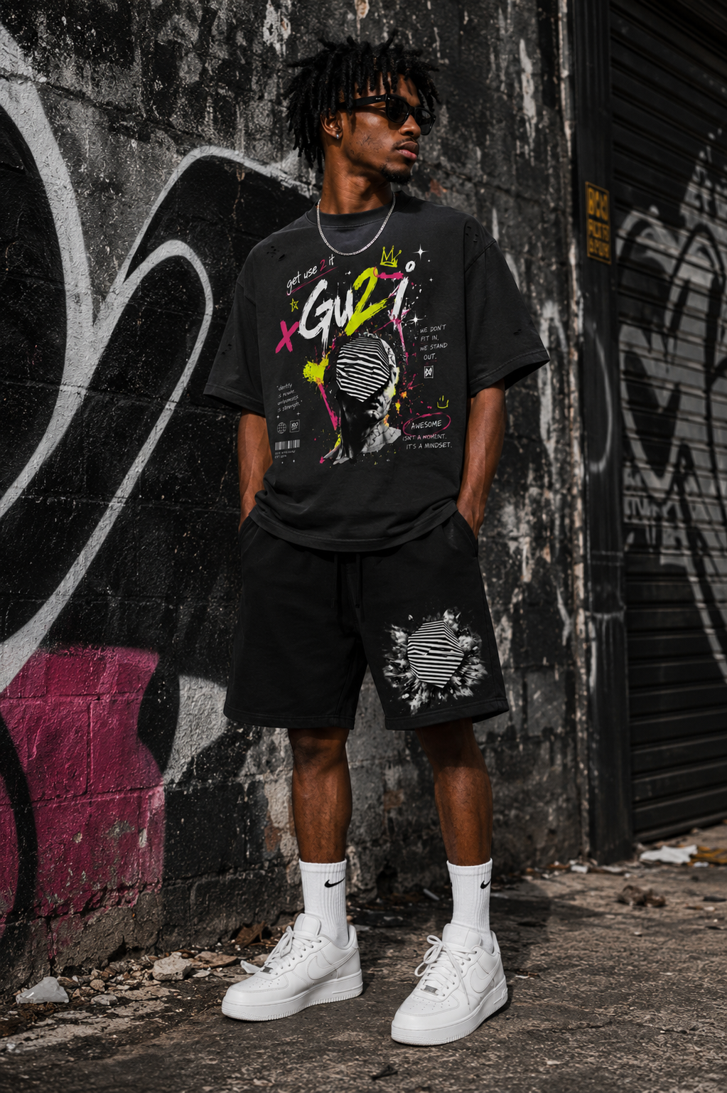 “Identity Crisis” Heavyweight Fleece Shorts