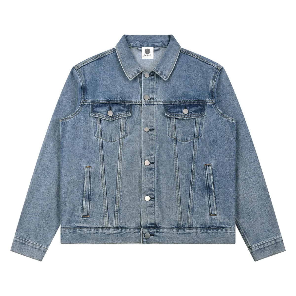 “Outer Armor” Blue Vintage Wash Denim Jacket