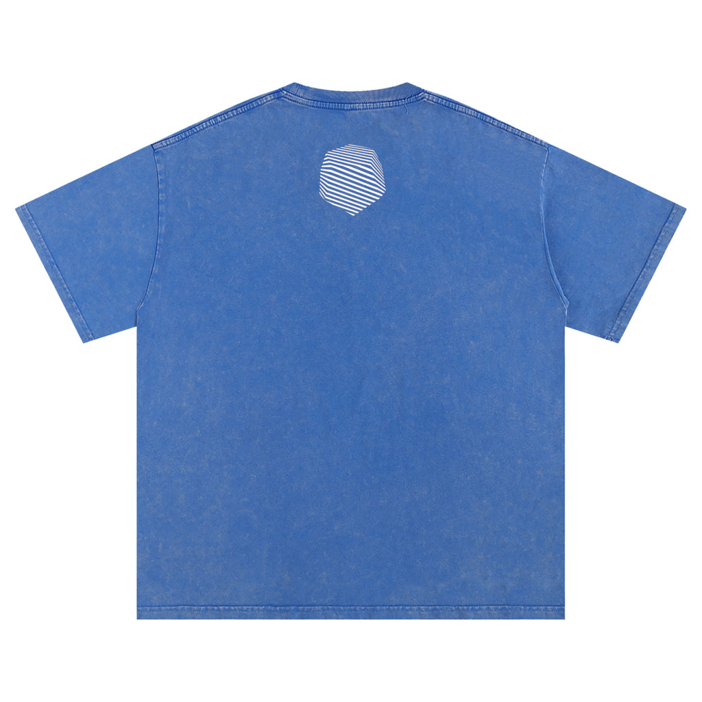 Get Use 2 It Snow Washed Oversized Identity T-shirt Blue