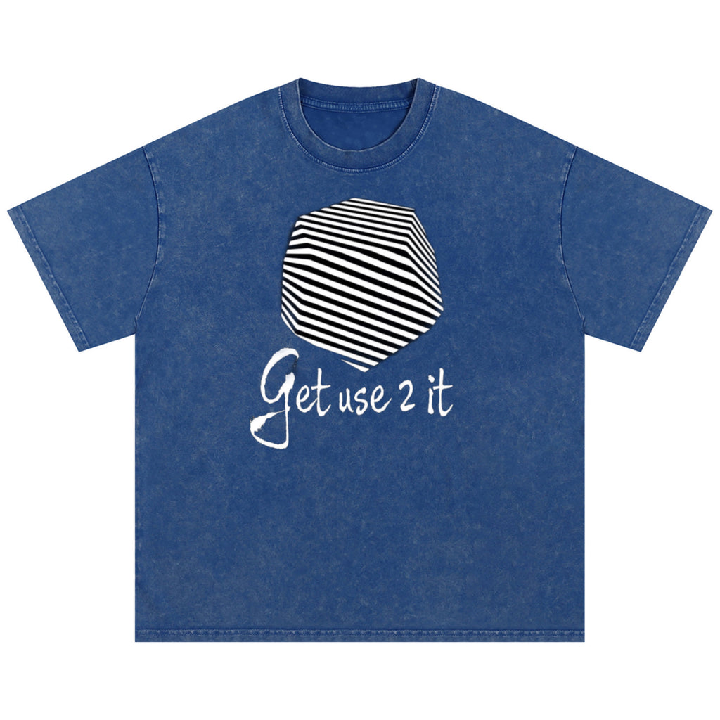 Get Use 2 It Snow Washed Oversized T-shirt Blue