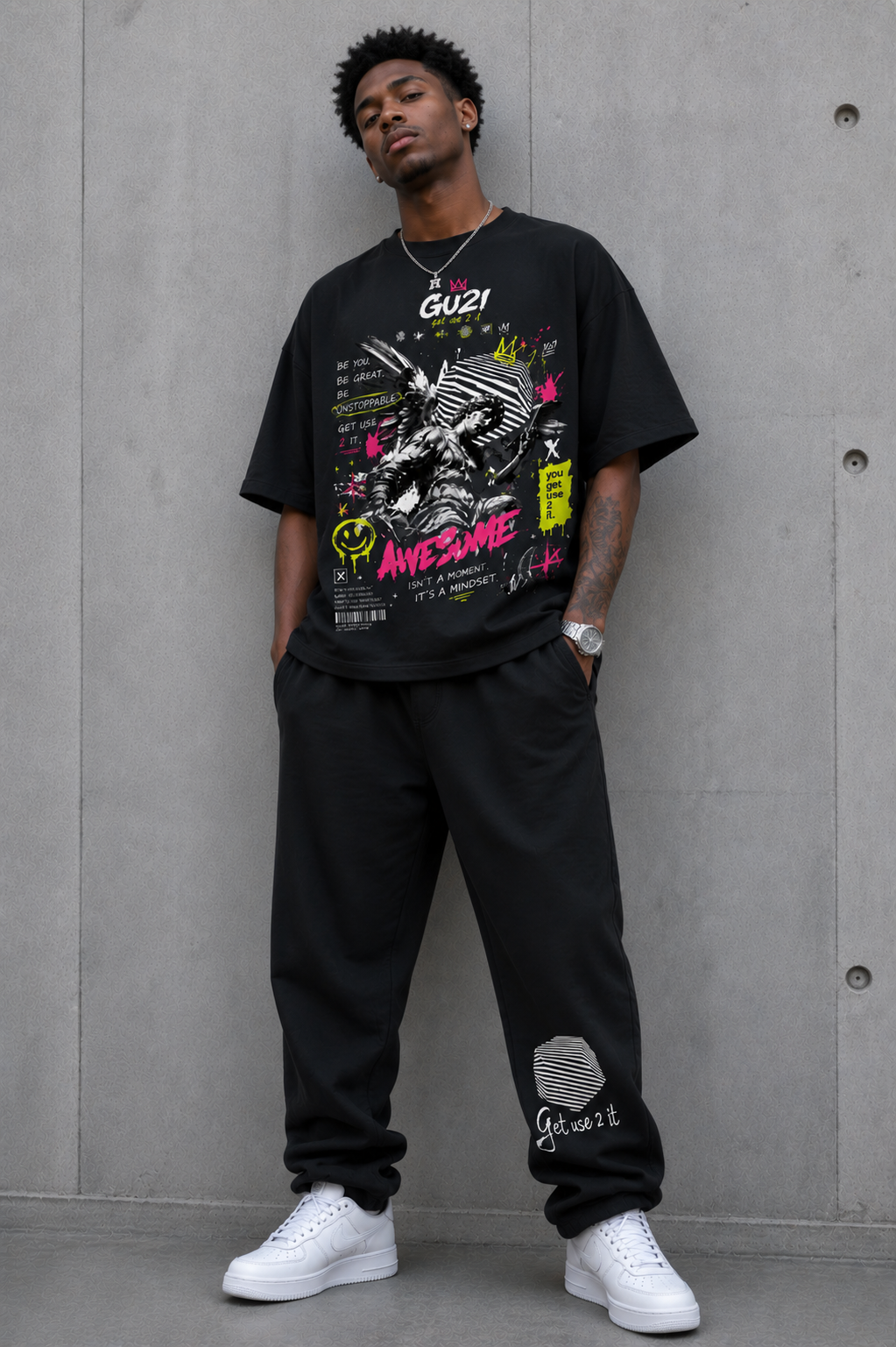 “Beyond Limits” Boxy Crop Graphic Tee