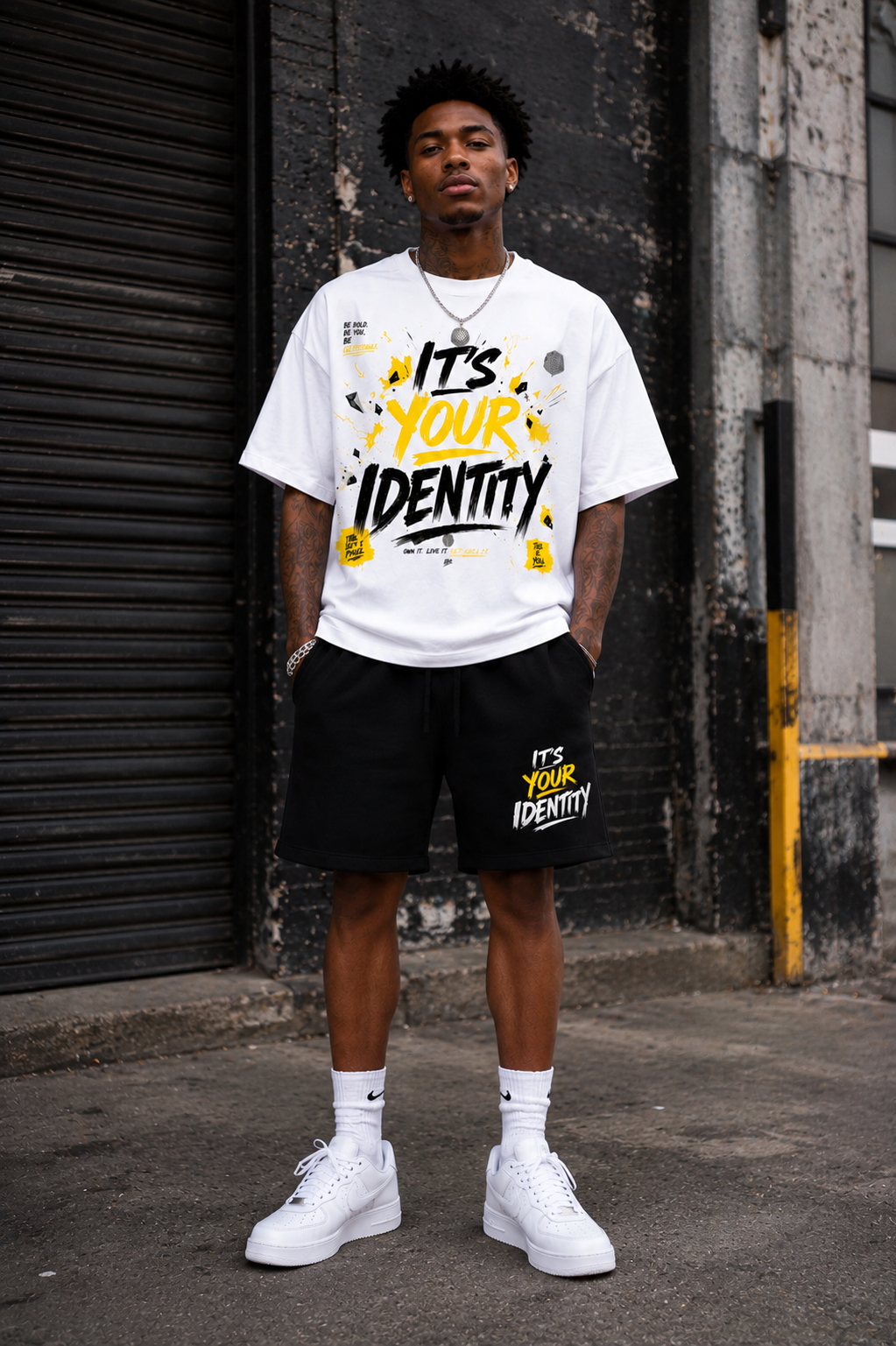 “Its Your Identity” Boxy Crop T Shirt
