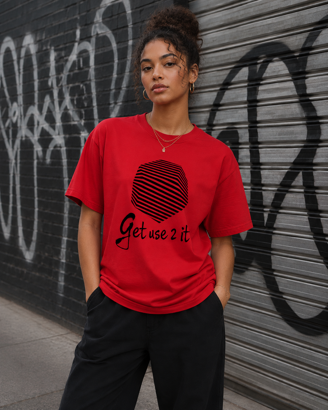 Get Use 2 It Logo T-shirt (Red/Black)