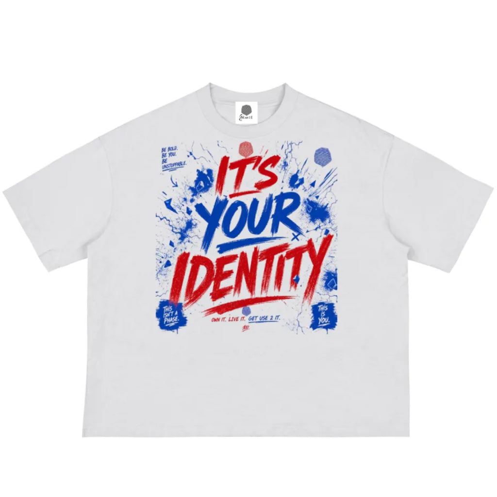 “Its Your Identity” Boxy Crop T Shirt
