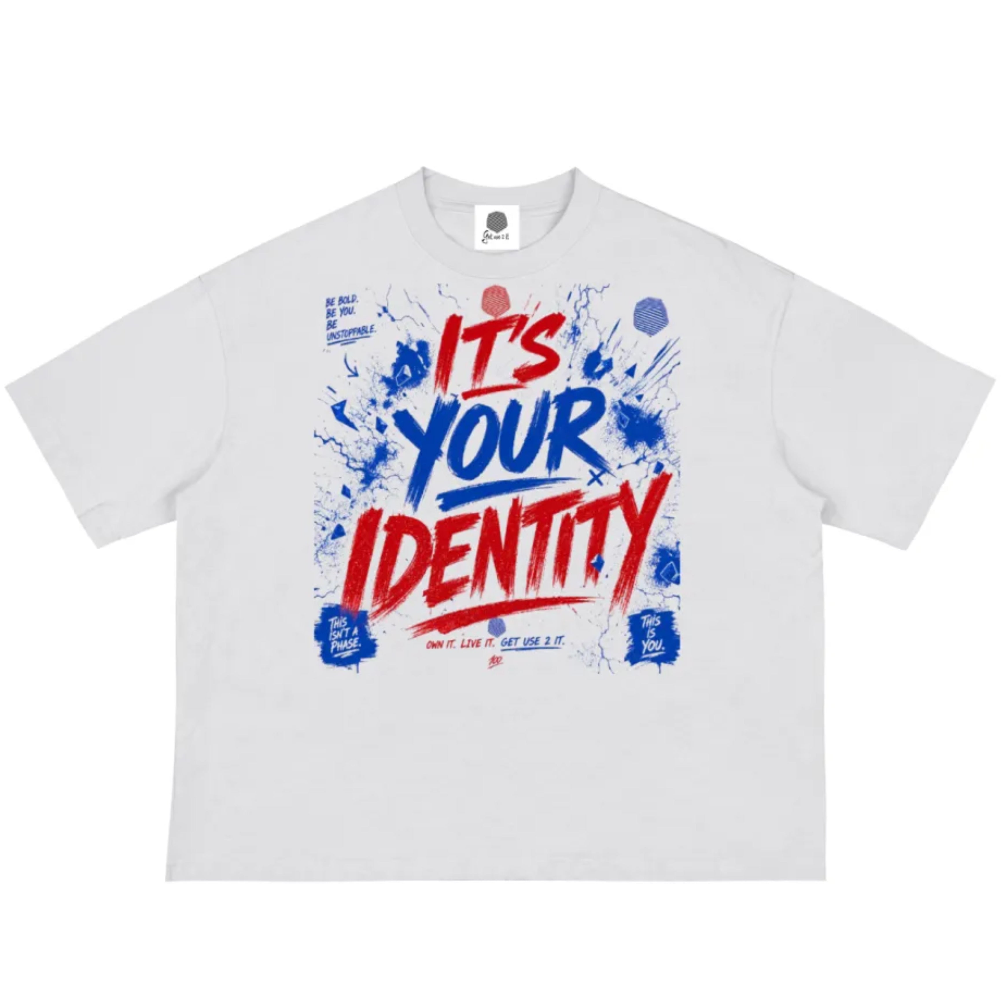 “Its Your Identity” Boxy Crop T Shirt