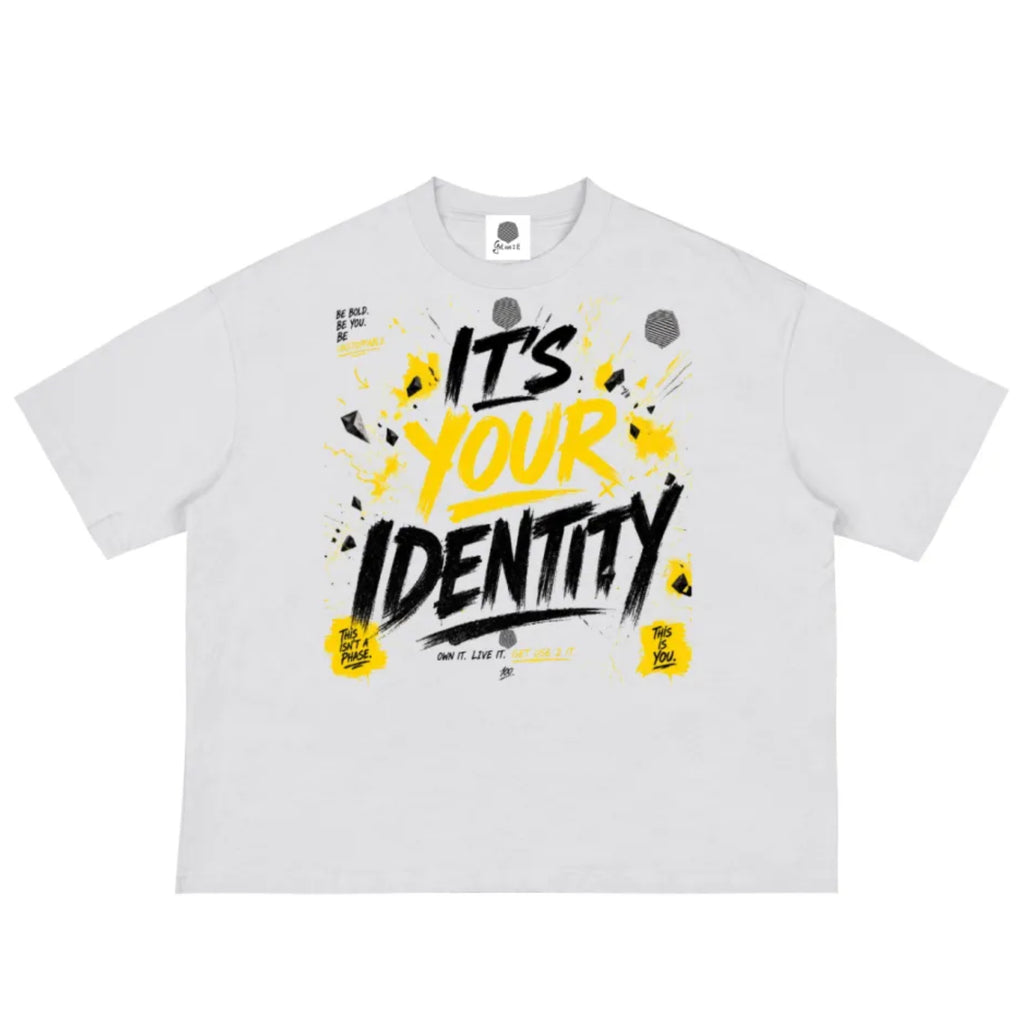 “Its Your Identity” Boxy Crop T Shirt