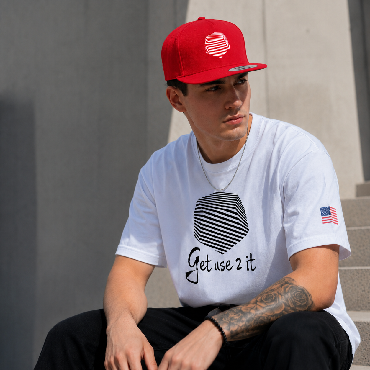GU2I (Get Use 2 It) Logo SnapBack (Red)