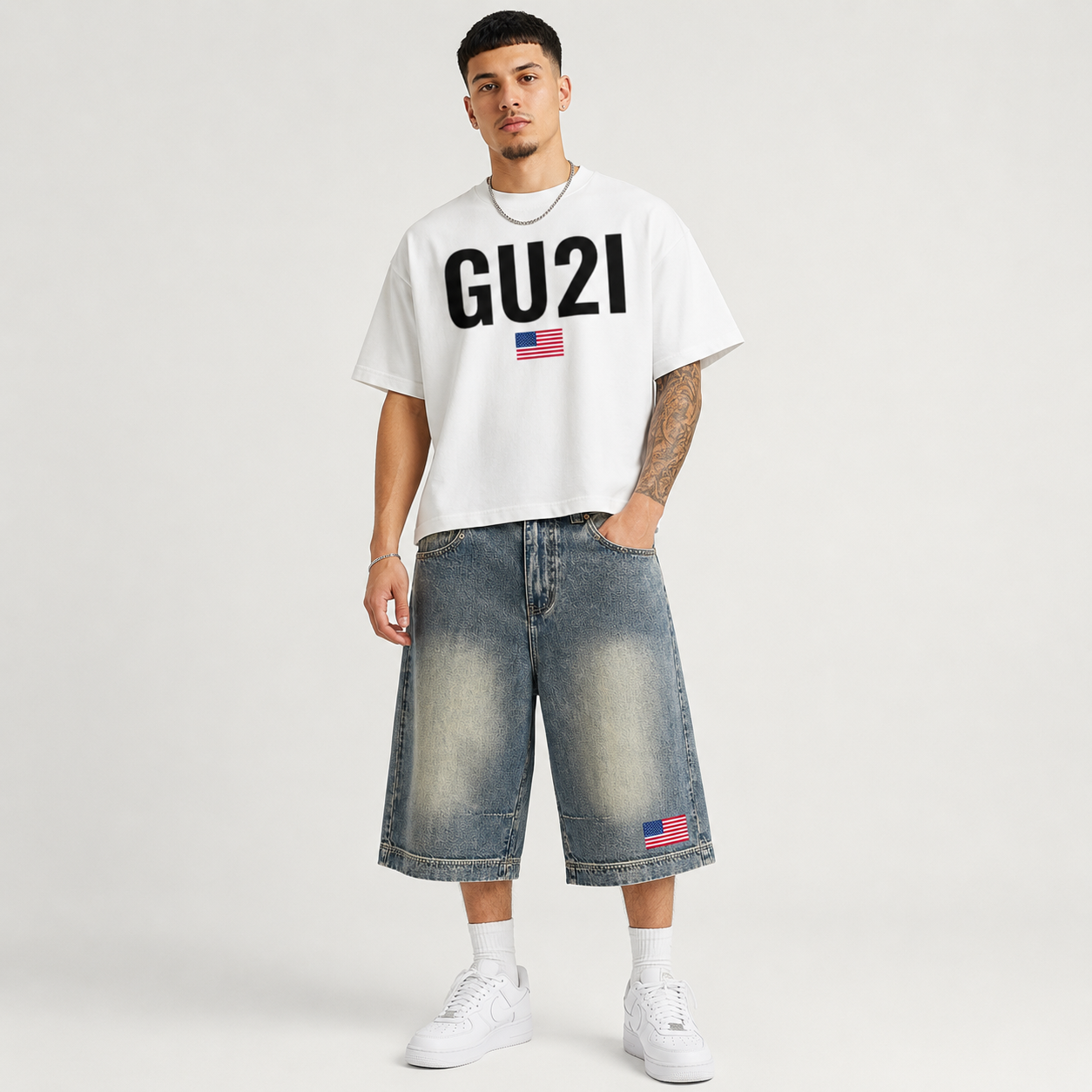 Get Use 2 It American Classic Earth Tone T-shirt (White)