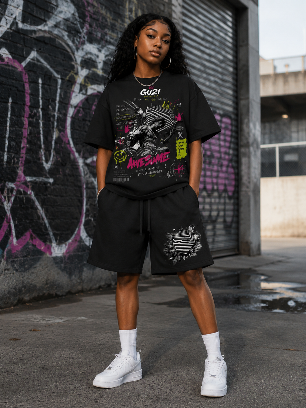 “Chosen Identity” Heavyweight Fleece Shorts