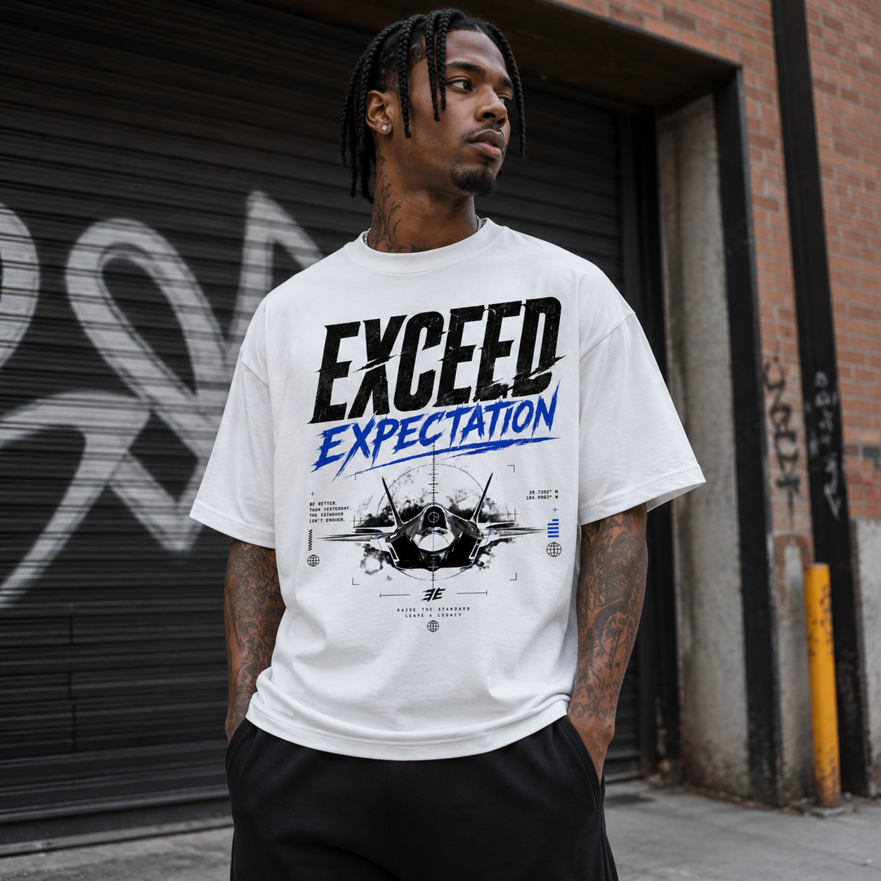 “Exceed Expectation” Boxy Crop Tee