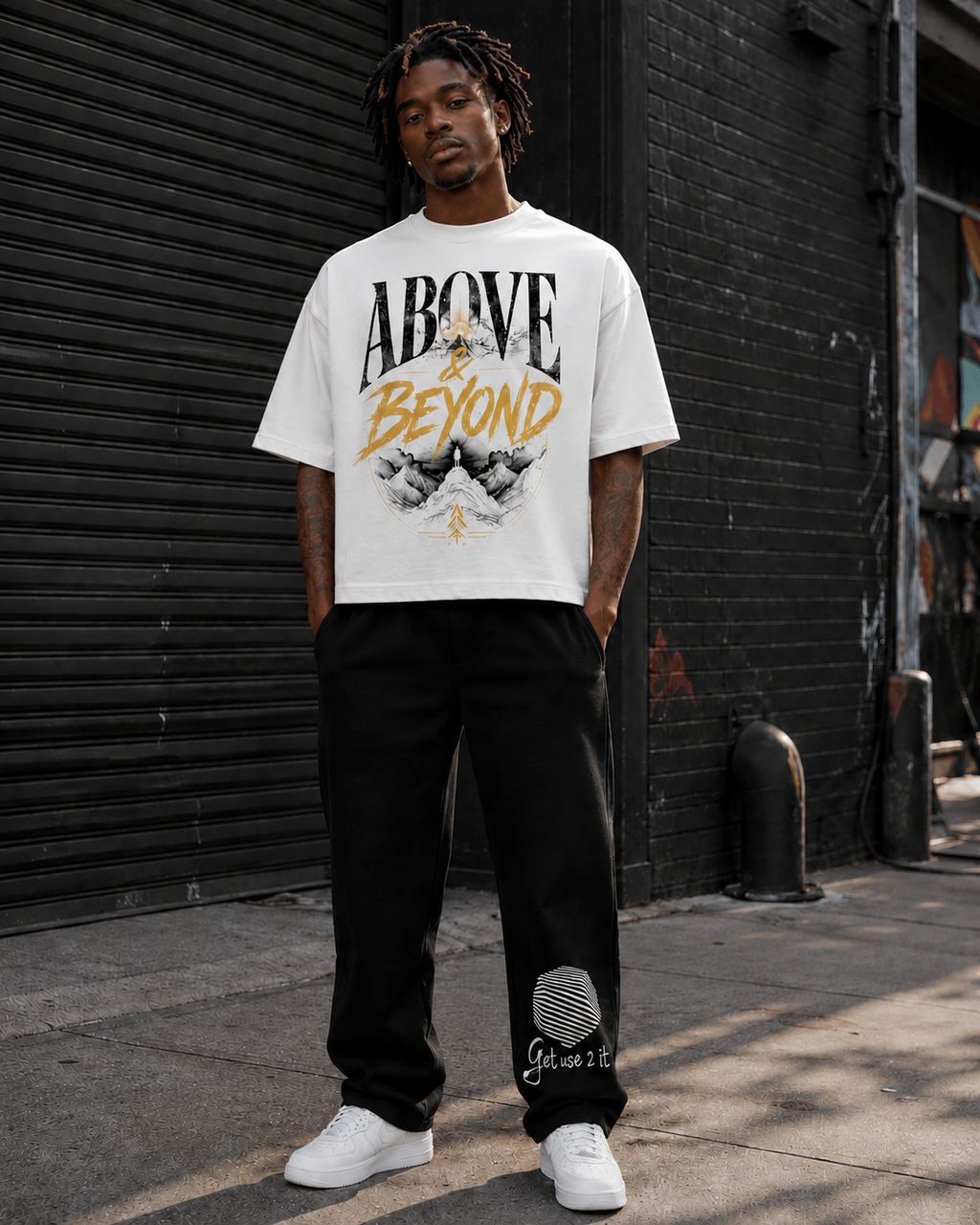 “Above & Beyond” Boxy Crop Tee