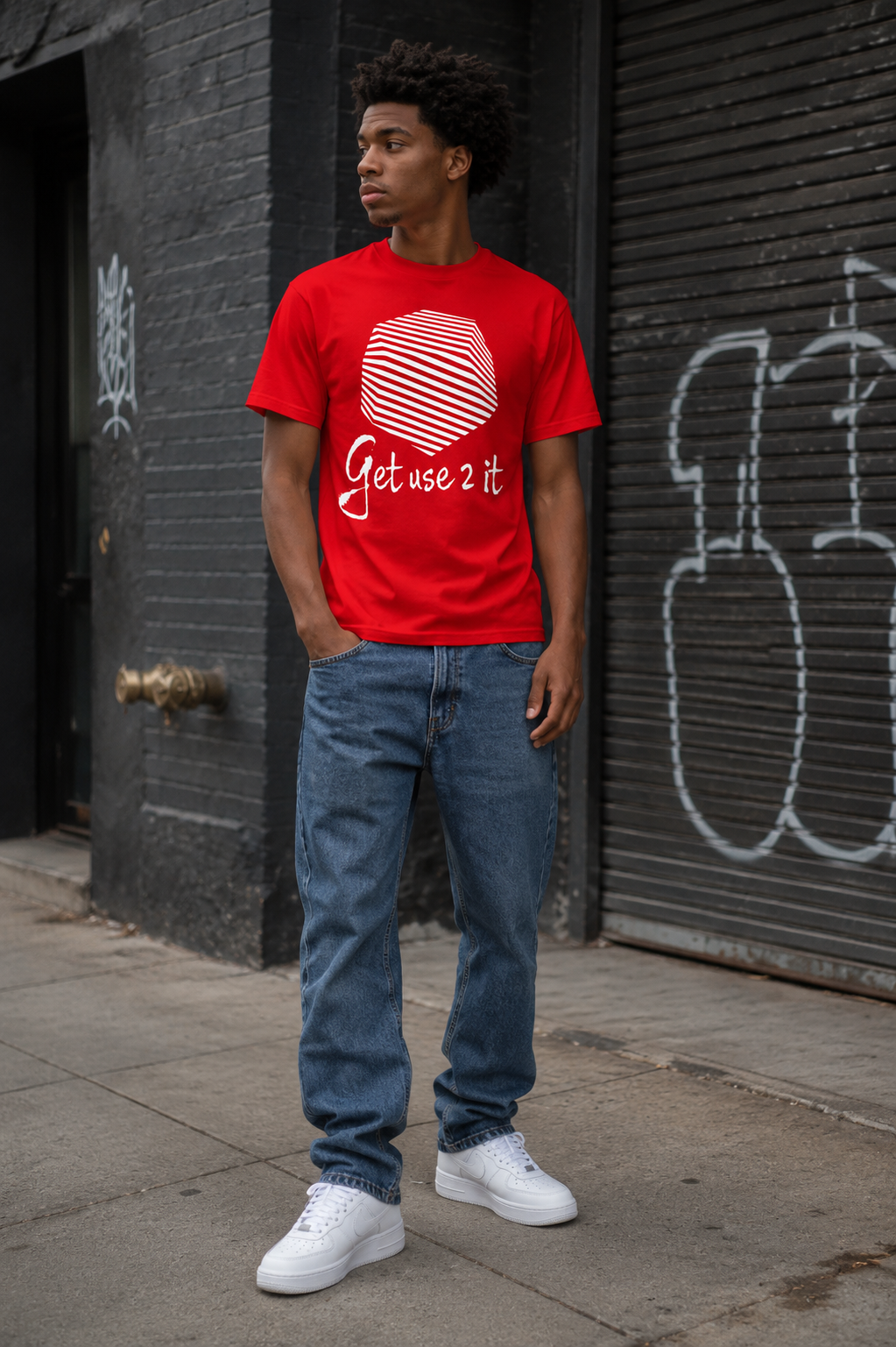 Get Use 2 It Logo T-shirt (Red/White)