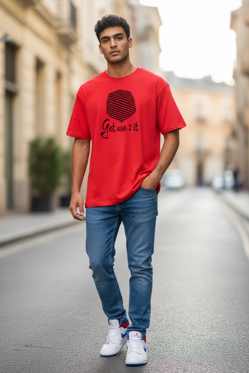 Get Use 2 It Logo T-shirt (Red/Black)