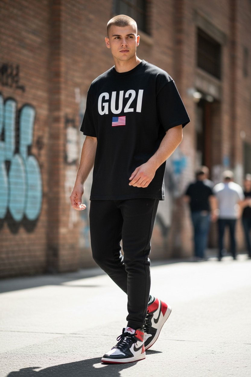 Get Use 2 It American Classic Earth Tone T-shirt (Black)