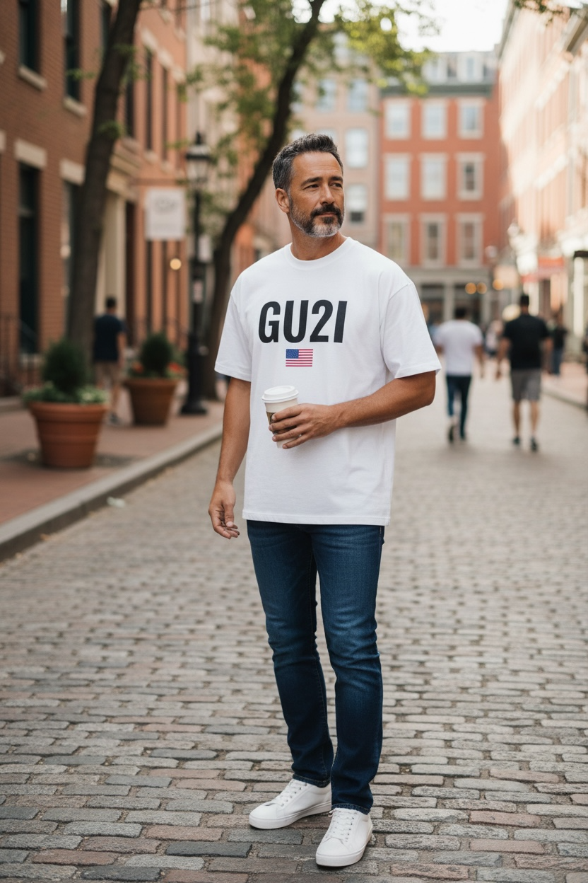 Get Use 2 It American Classic Earth Tone T-shirt (White)
