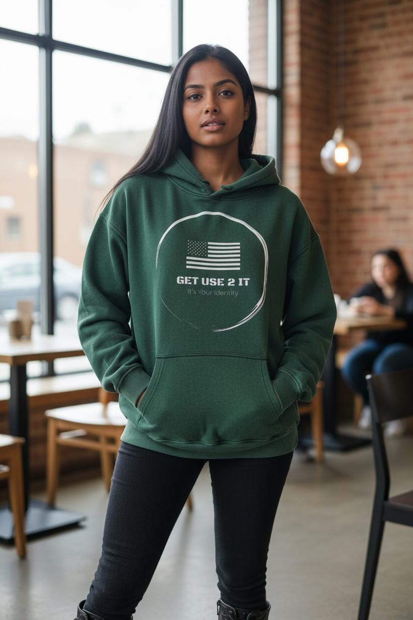 Get Use 2 It Oversize Vintage Identity Hoodie Green