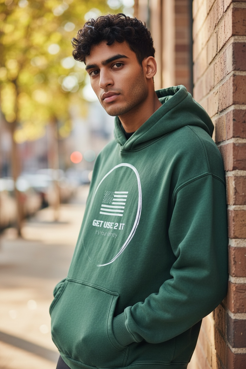 Get Use 2 It Oversize Vintage Identity Hoodie Green