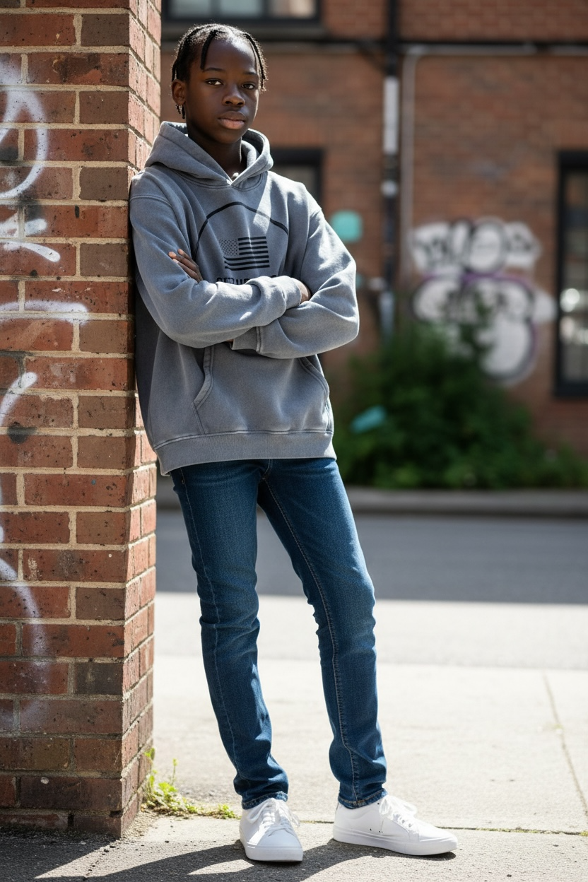 Get Use 2 It Oversize Vintage Identity Hoodie Grey
