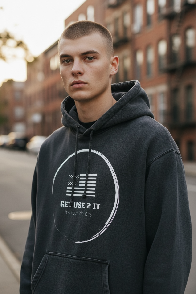 Get Use 2 It Oversize Vintage Identity Hoodie Black