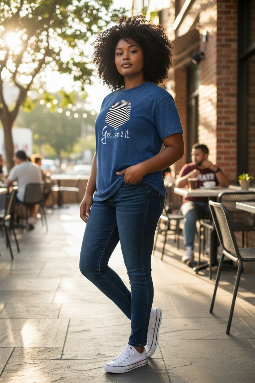 Get Use 2 It Snow Washed Oversized T-shirt Blue
