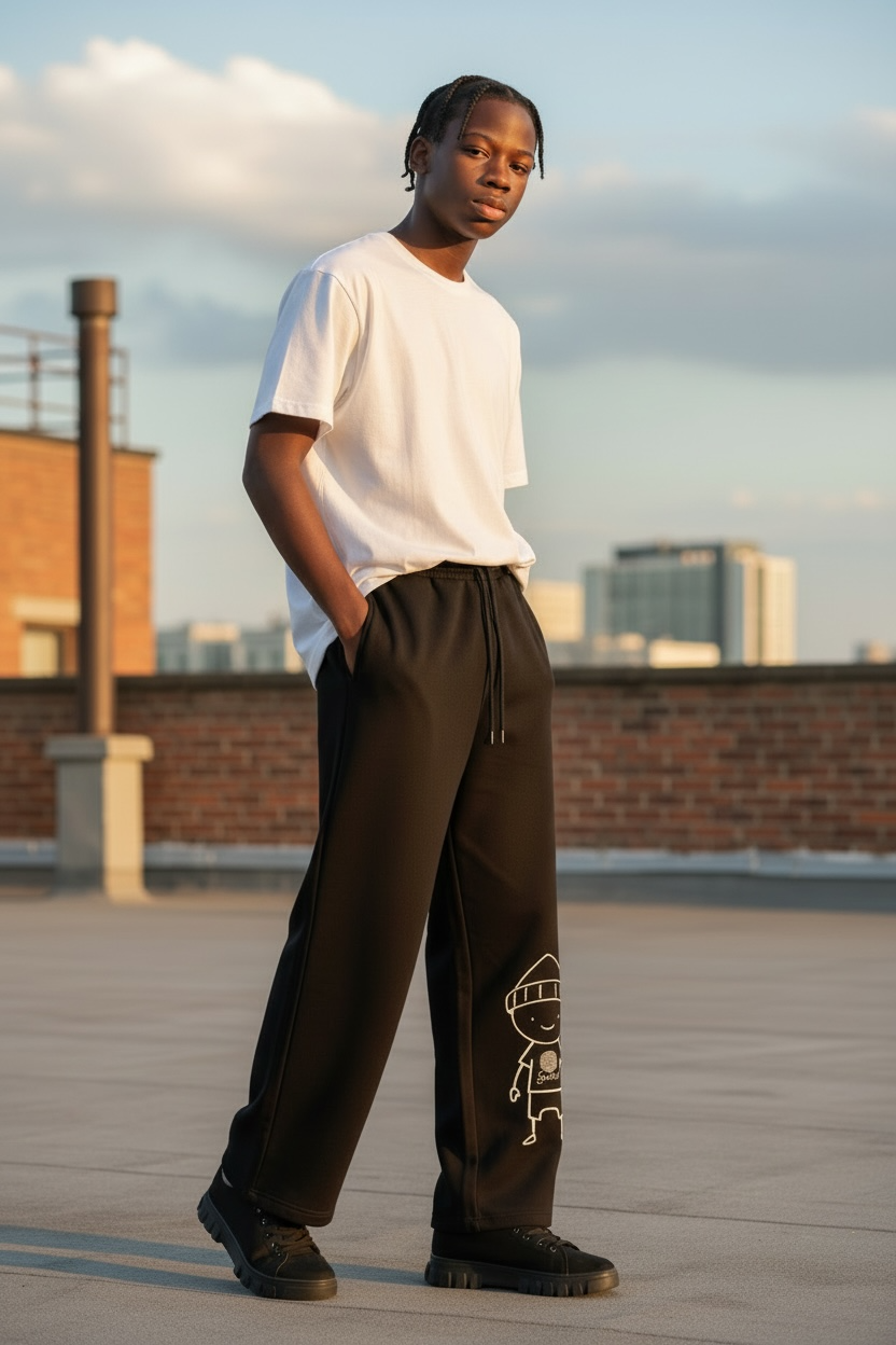 'Kool Kid' Straight-Leg Sweatpants